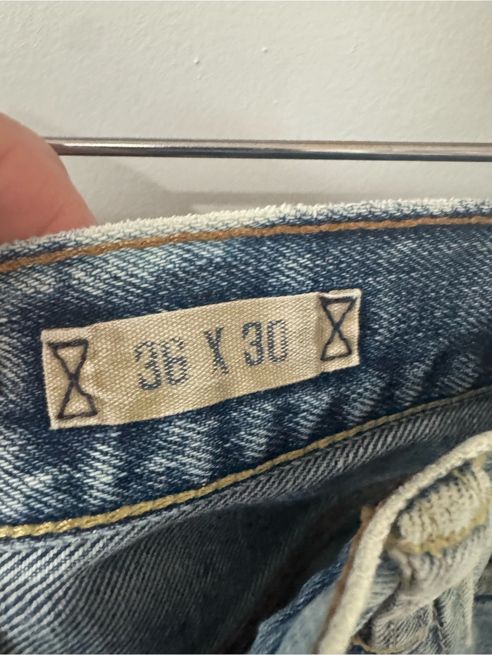 Men's RL Polo Bleached Blue Tie-Dye Jeans - Picture 6 of 8